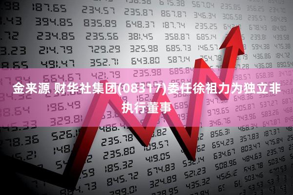 金来源 财华社集团(08317)委任徐袓力为独立非执行董事